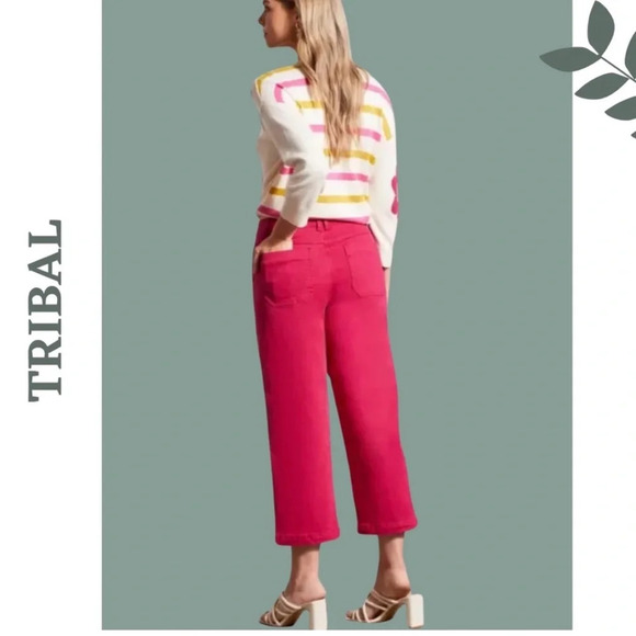 Tribal Wide Leg Jeans
Button Front Raspberry
53650-2020W-2089 Audrey
Mid Rise - Picture 2 of 5